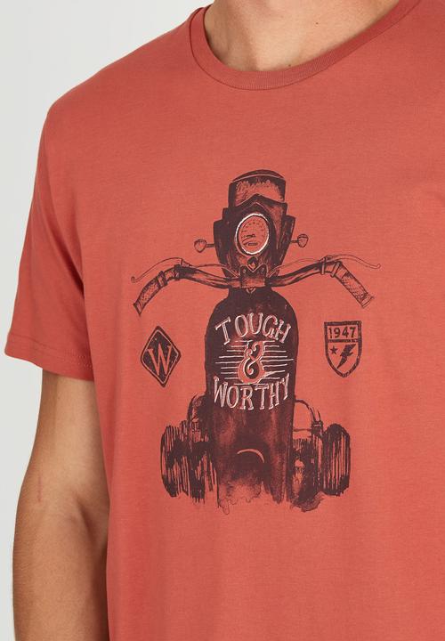 Wrangler - Worthy T-Shirt Red