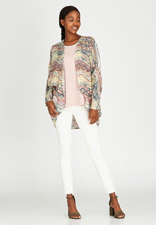 Slick - Kylie Printed Kimono Stone