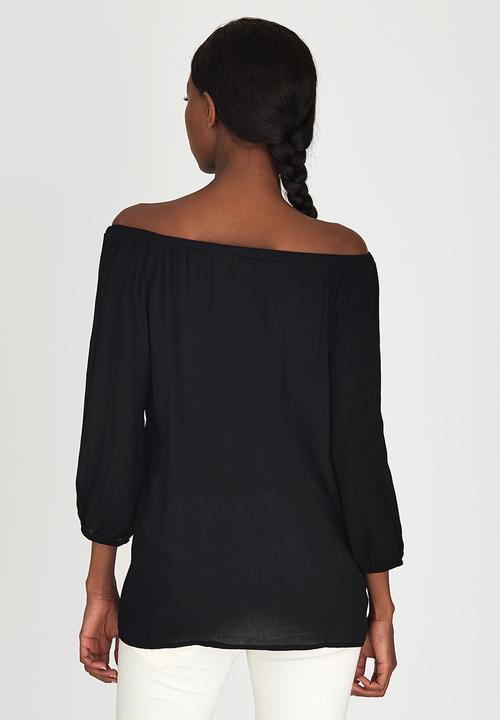 Slick - Mae Lace Inset Tunic Black