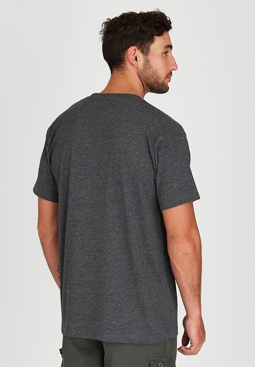 JEEP - Short Sleeve Printed Applique T-Shirt Dark Grey