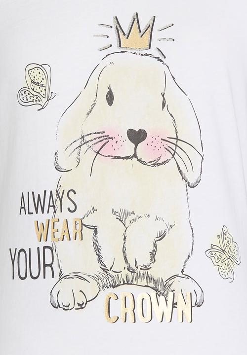 Soobe - Printed T-shirt White