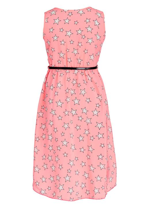 Pop Candy - Star Belted Dress Pale Pink