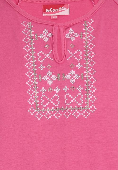 Pop Candy - Elasticated Tee Mid Pink