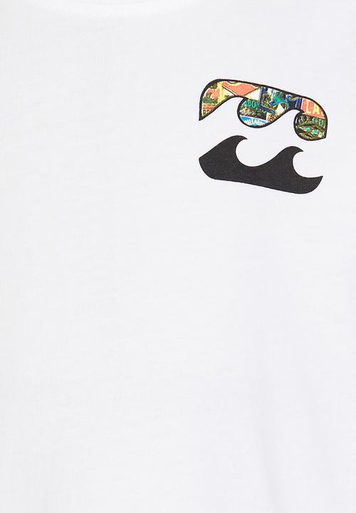 Billabong  - Sticker Wave  SS Tee White