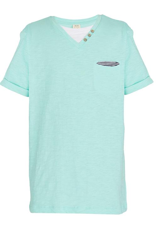 Soobe - Boys V-Neck  Tee Light Green