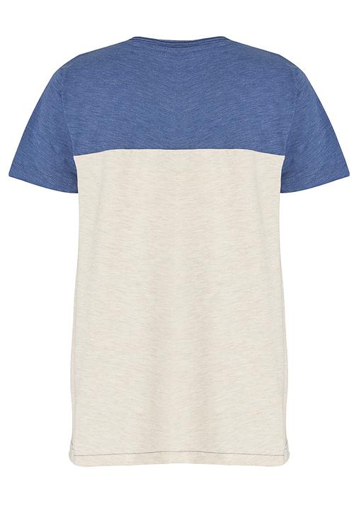 Soobe - Colourblock  Tee Blue and White