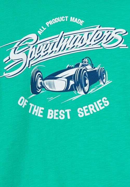 Soobe - Printed   Tee Green