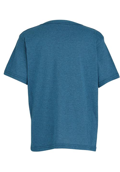Fox - Printed T-Shirt Mid Blue