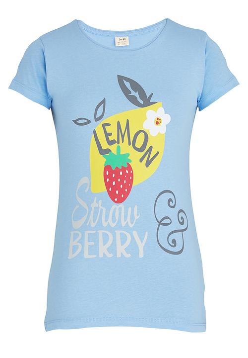Soobe - Printed T-shirt Mid Blue