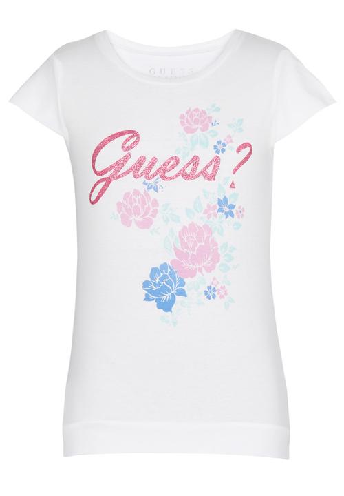 GUESS - Floral Logo Tee White