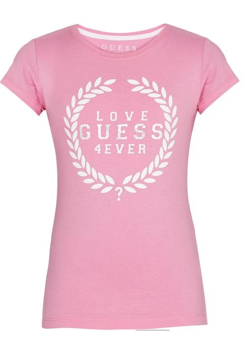 GUESS - Rolled Sleeve Logo Tee Pale Purple