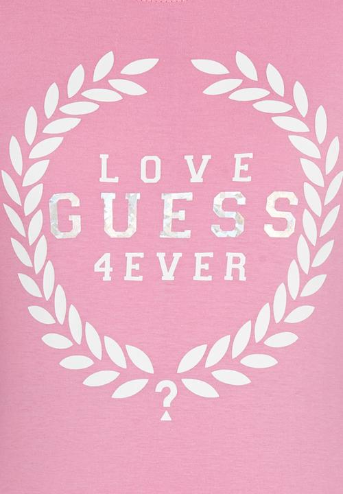 GUESS - Rolled Sleeve Logo Tee Pale Purple