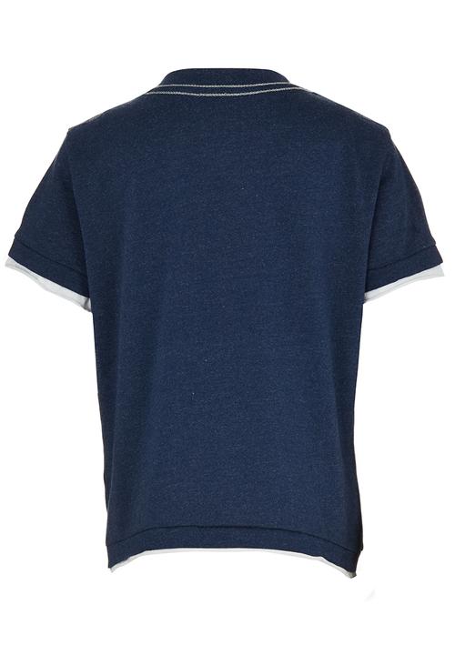 GUESS - Elongated Crew Extentions  Tee Navy
