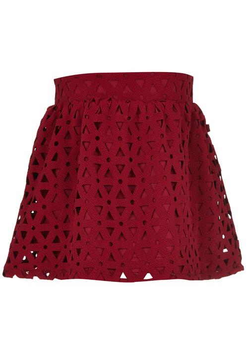 See-Saw - Occasion Skirt Dark Red