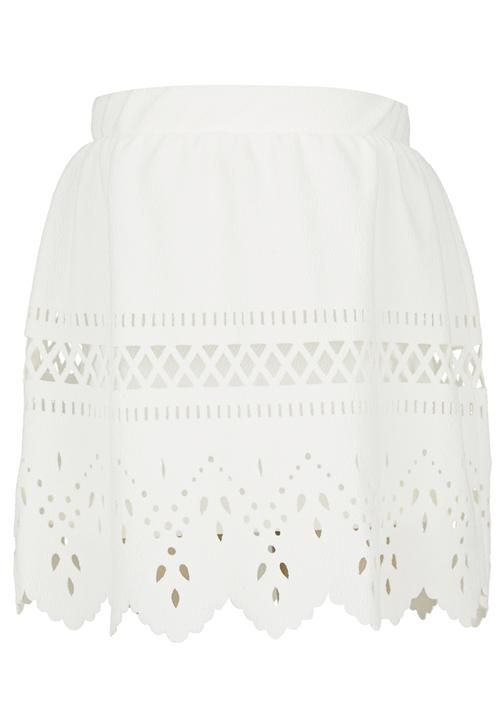 See-Saw - Printed Skirt White