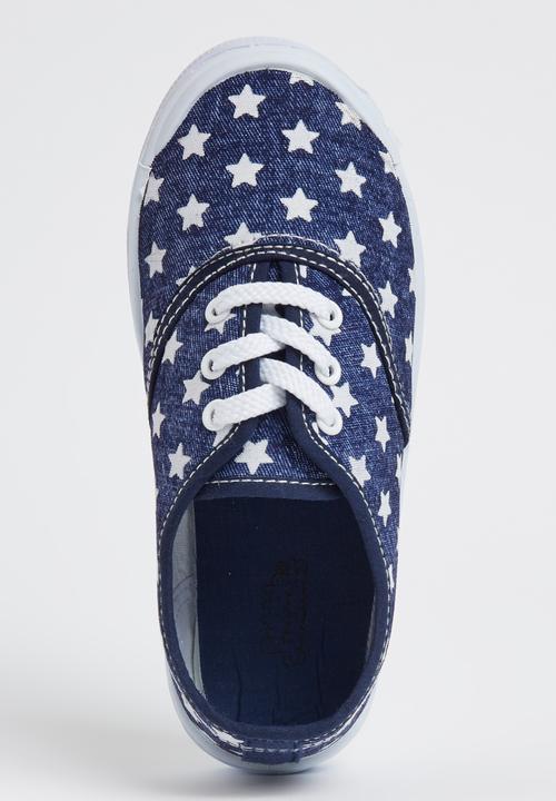 Bubblegummers - Bubblegummers Girls  Lace Up with Stars Blue
