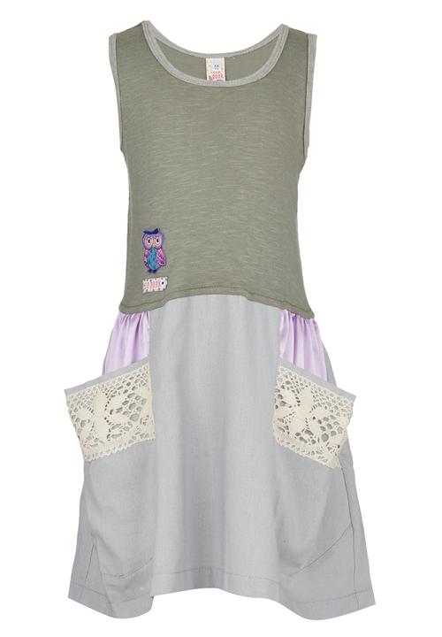 Eco Punk - Dress With Pocket Detail Grey