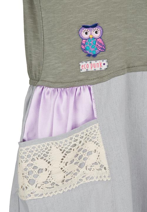 Eco Punk - Dress With Pocket Detail Grey