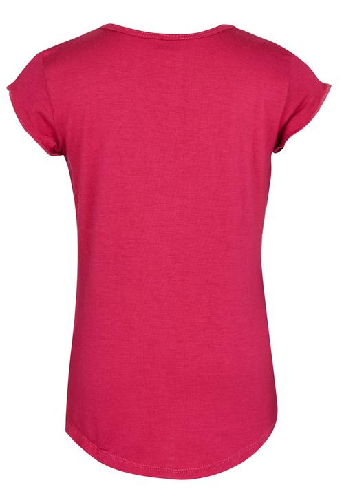 Eco Punk - Tee With Heart Print Dark Pink