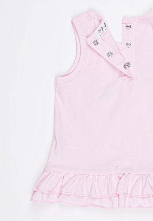 London Hub - Vest & Short Set Pale Pink