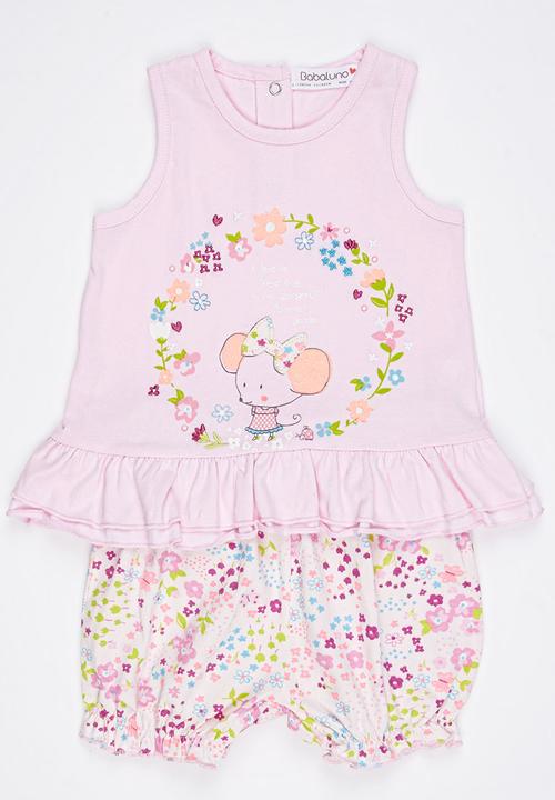 London Hub - Vest & Short Set Pale Pink