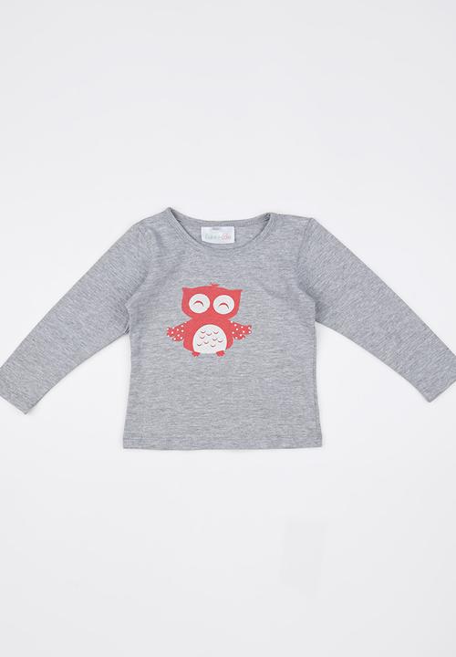 Luke & Lola - Printed Long-sleeve Tee Grey