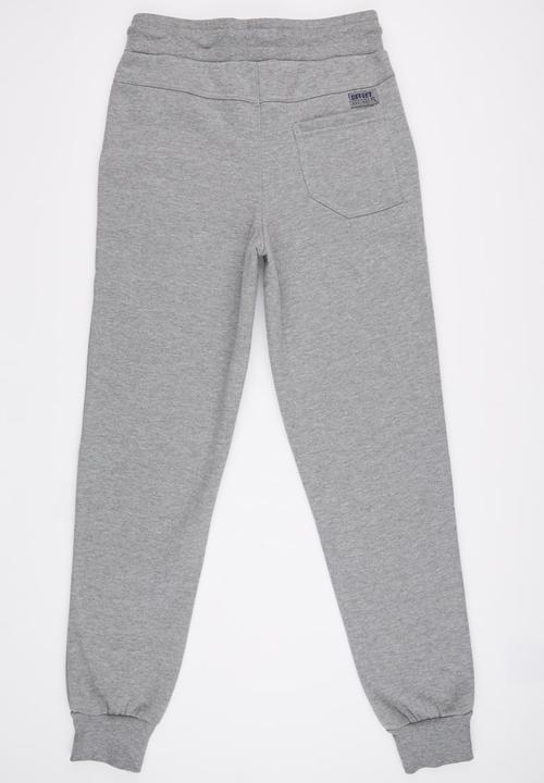 SOVIET - Boys Cuffed Track Pants Grey