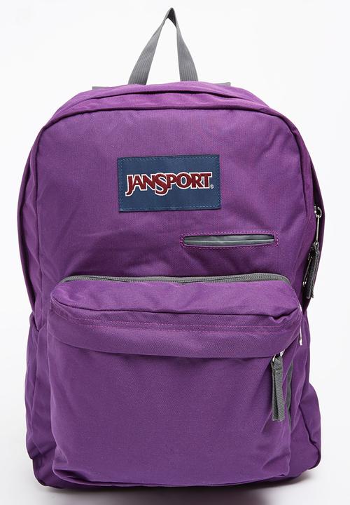 dark purple jansport backpack
