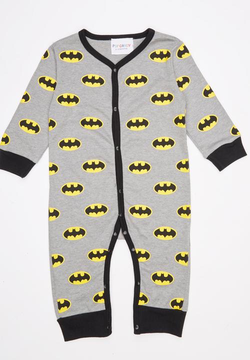 Pop Candy - Printed Batman Jumpsuit Grey