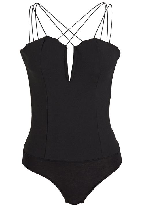 SISSY BOY - Sensational Strappy Bodysuit				 Black