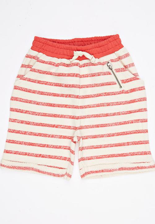 Soobe - Stripe Shorts Red