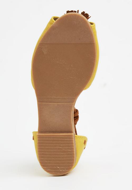 Awol - Tassel Sandal Yellow