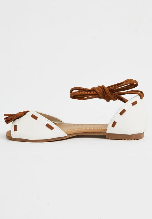 Awol - Tassel Sandal White