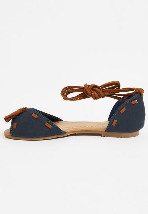 Awol - Tassel Sandal Navy
