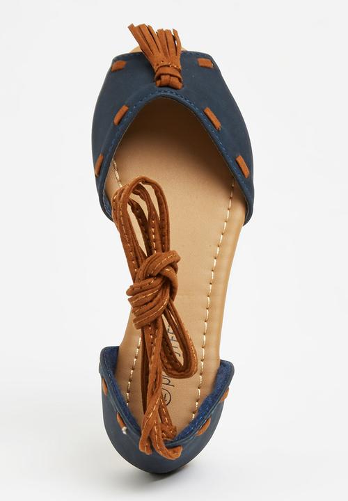 Awol - Tassel Sandal Navy