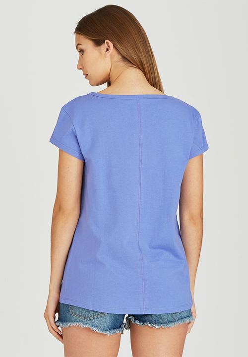 Billabong  - Sea Legend V-scoop Tee Mid Blue