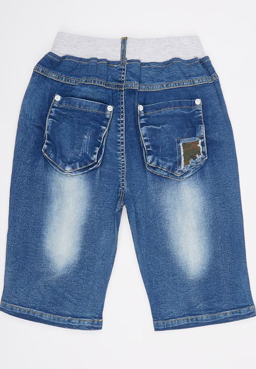 Pop Candy - 3/4 Denim Jeans Mid Blue