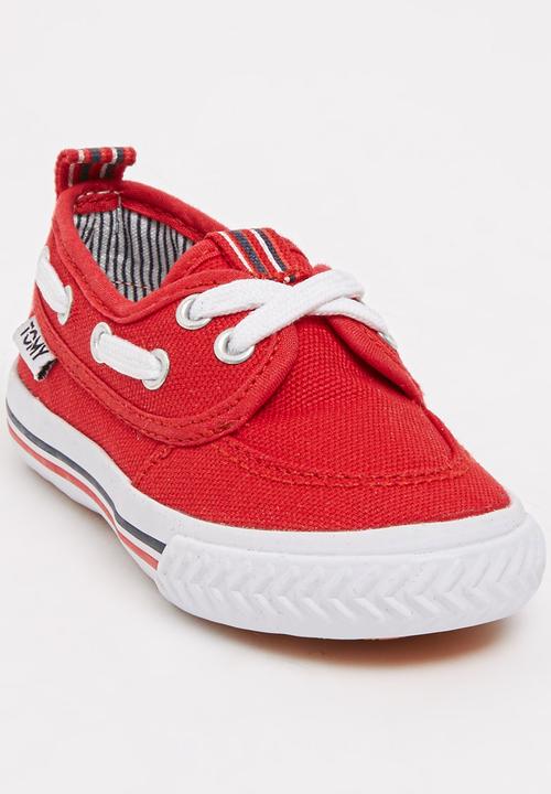 TOMY - Infants Lace Canvas Red
