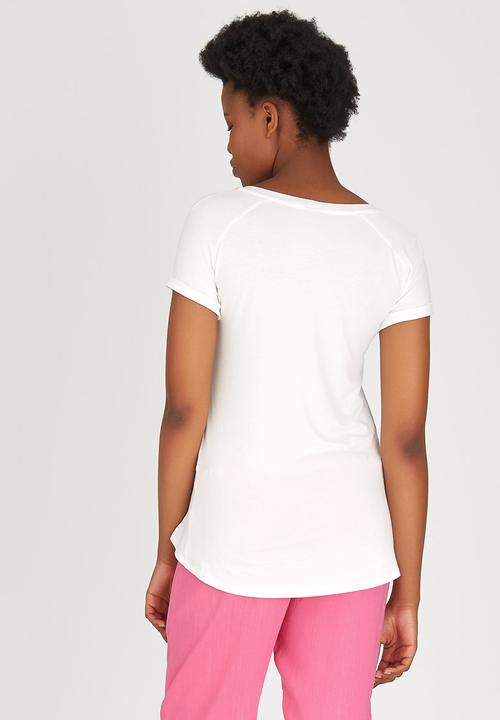 Marique Yssel - Prickly Print Combo Top White