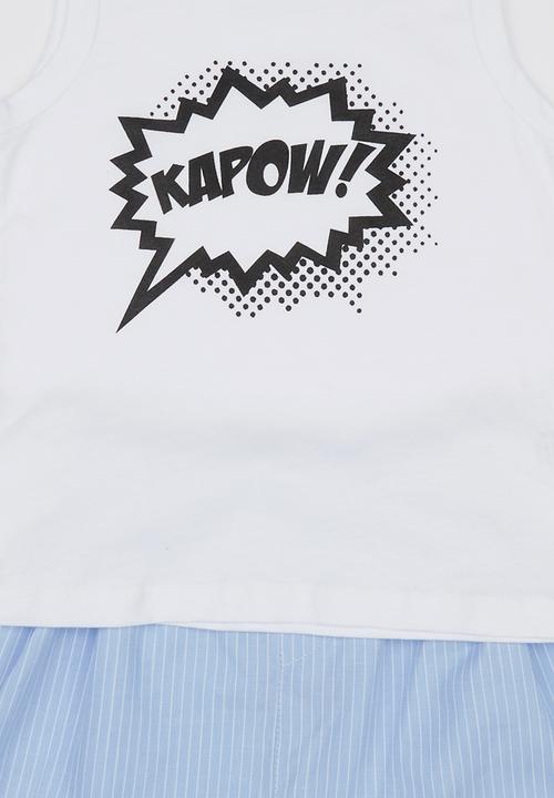 See-Saw - Kapow PJ set Pale Blue