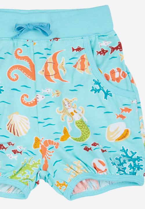 Pop Candy - Girls Printed Short Pale Blue