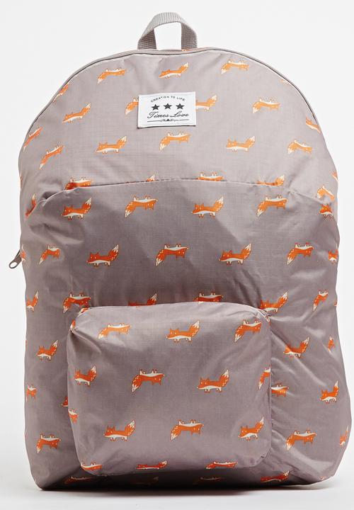 Pop Candy - Printed Backpack Grey