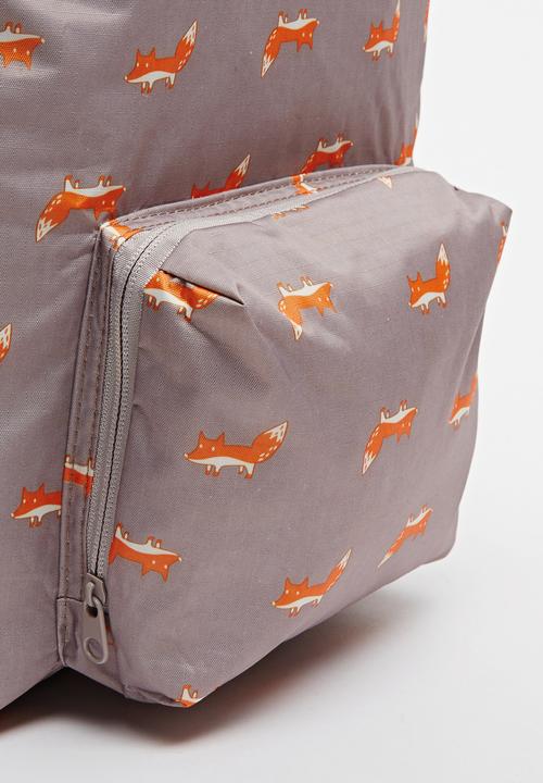 Pop Candy - Printed Backpack Grey
