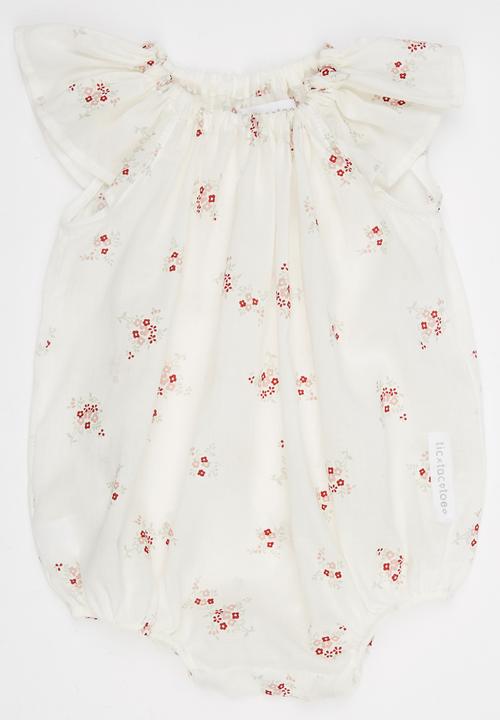 Tic Tac Toe - Summer Posies Bubble Romper Multi-colour