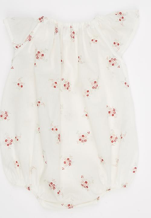 Tic Tac Toe - Summer Posies Bubble Romper Multi-colour