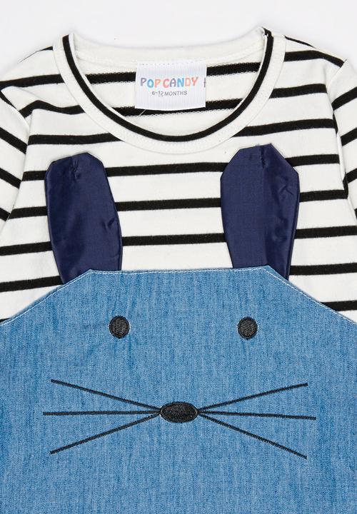 Pop Candy - Combo Dress Blue