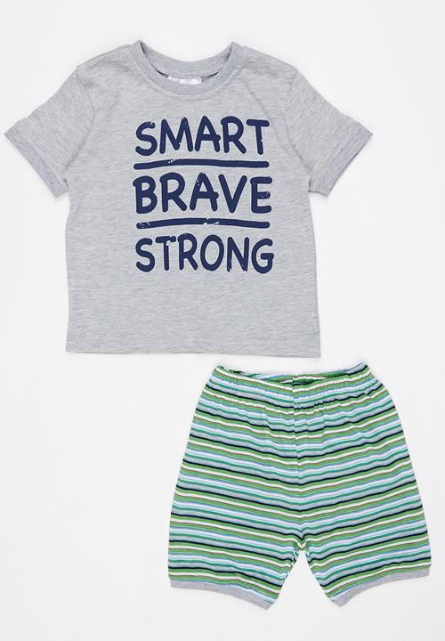 See-Saw - PJ Set Grey Melange