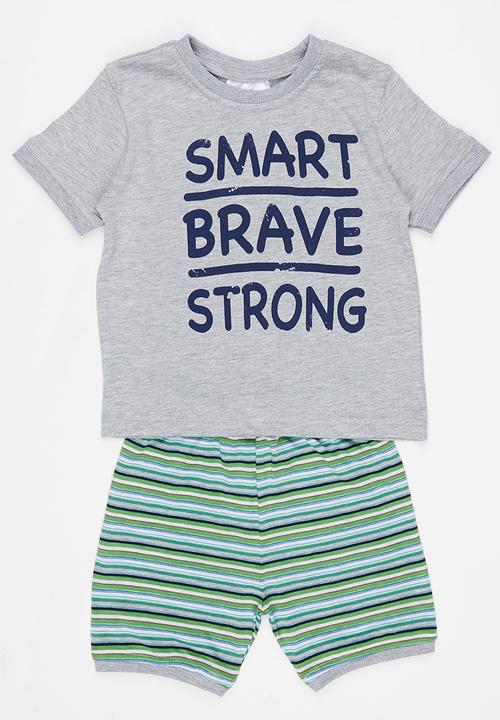See-Saw - PJ Set Grey Melange