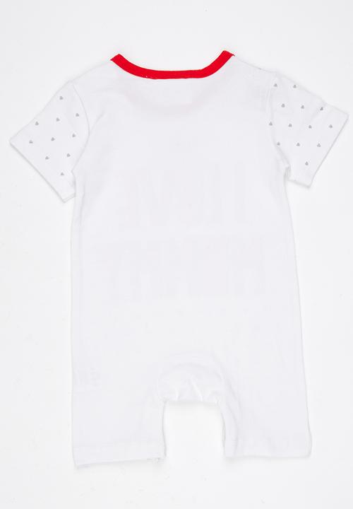 Pop Candy - I love Mommy Baby Romper White