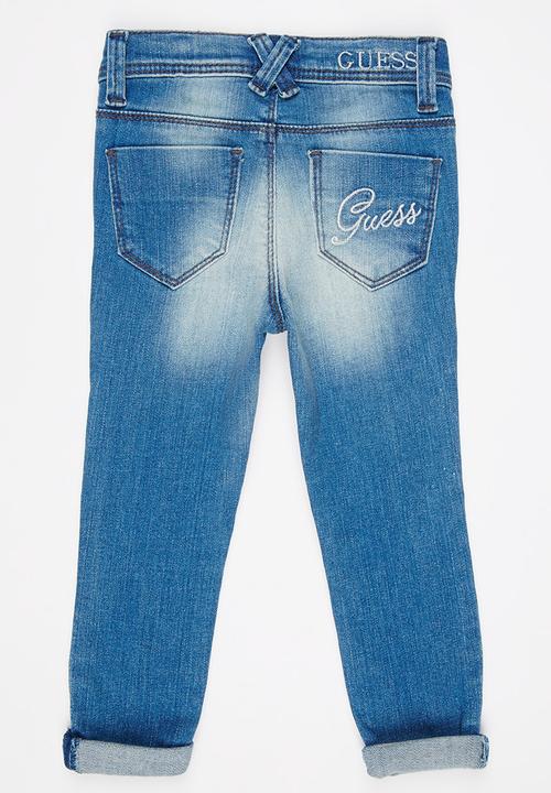 GUESS - Skinny Mid Wiabrasion Mid Blue